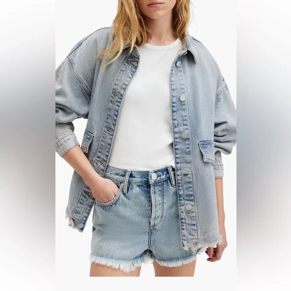 Allsaints Hettie Denim Shaket - Picture 3 of 8